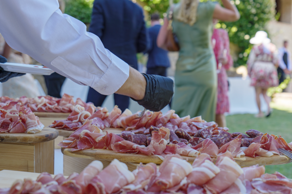 Italian food menu for weddings