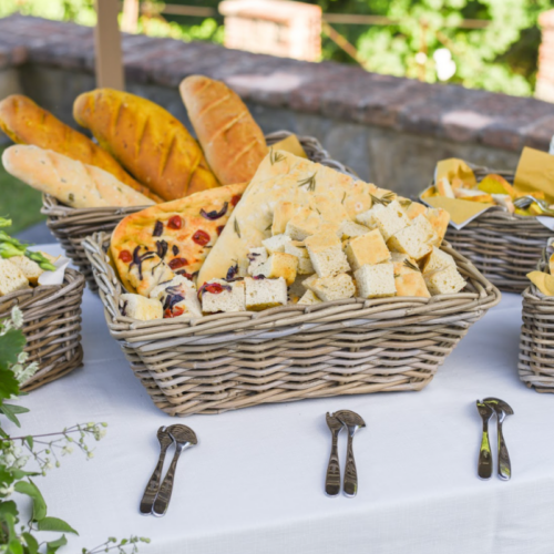 Italian food menu for weddings