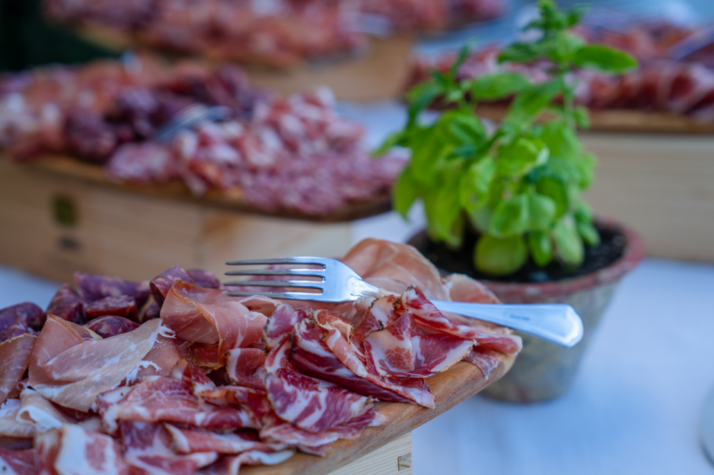 Italian food menu for weddings